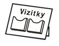 / vizitky dvě kapsy